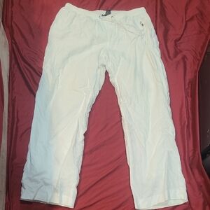 Grace Elements White Linen Pants